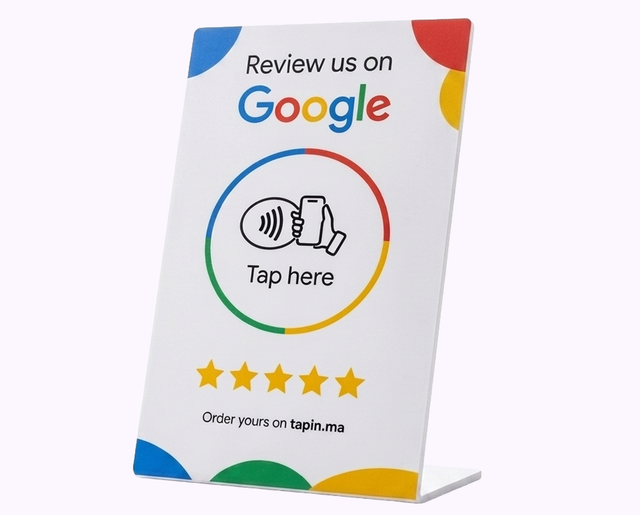 Tapin Stand · NFC Google Review Display
