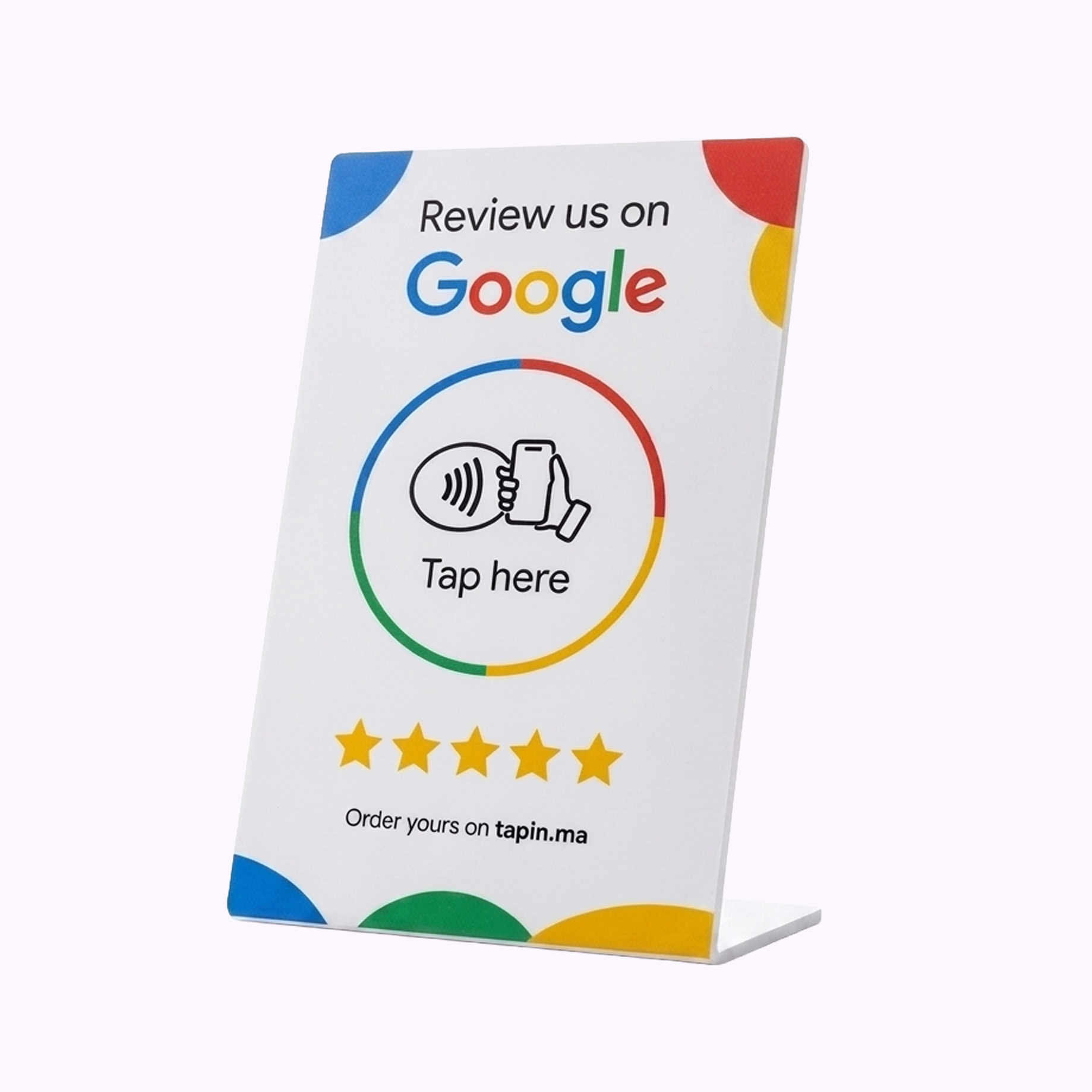 Tapin Plate · NFC Google Review Card